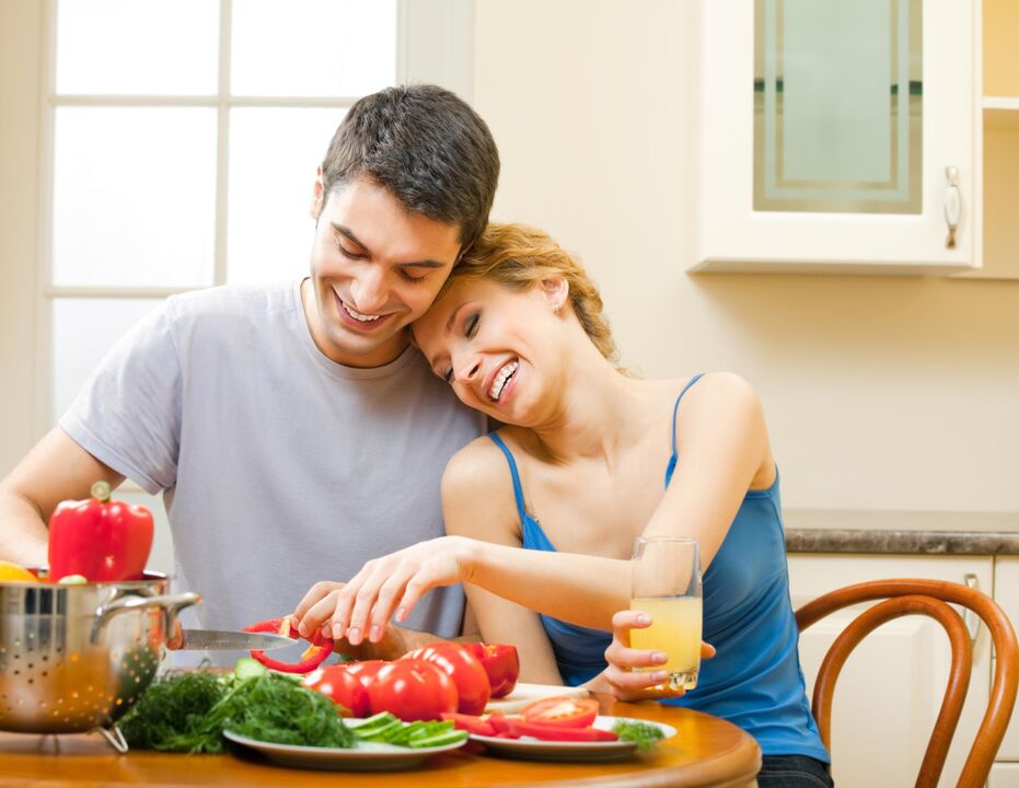 Здравословното хранене ще помогне на мъжа да увеличи потентността си